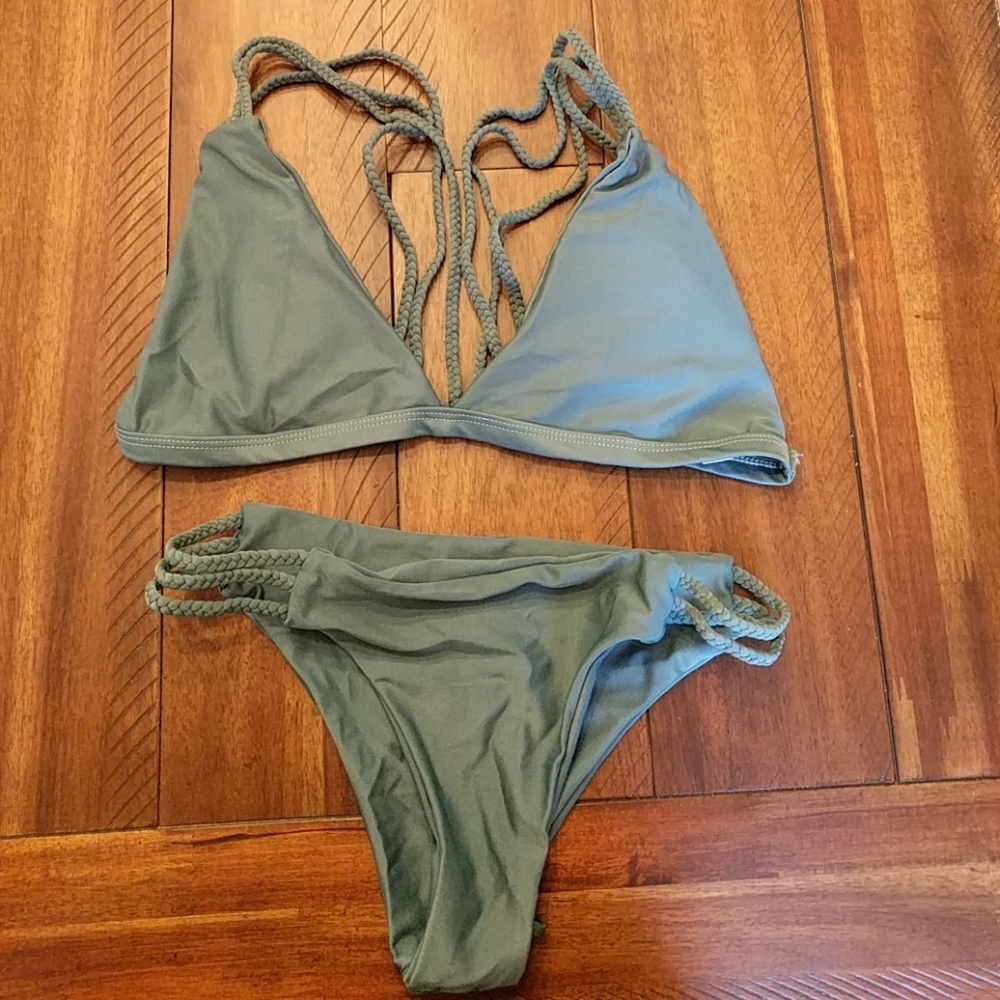 Olive green bikini